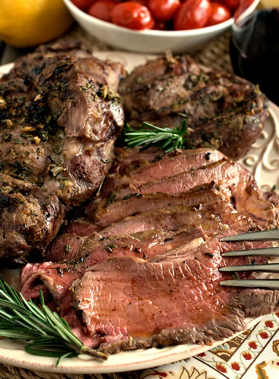 Roasted Lamb London Broil Style